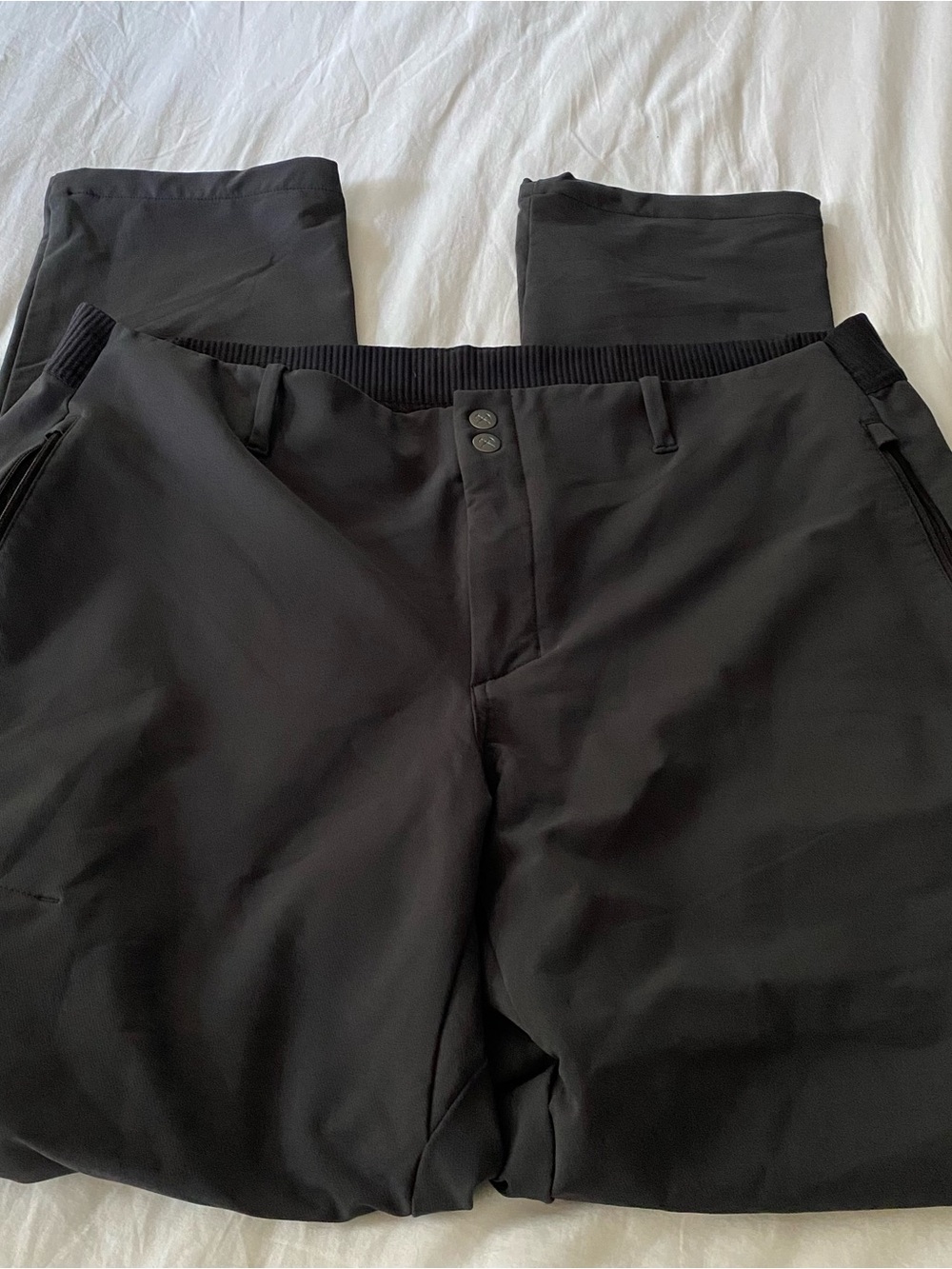 REI Co-op Pants Womens 16 Black Zip Pockets Hiking Outdoor Athletic Gorpcore 32”